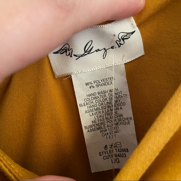 Mustard Yellow Body Suit - Picture 2 of 3